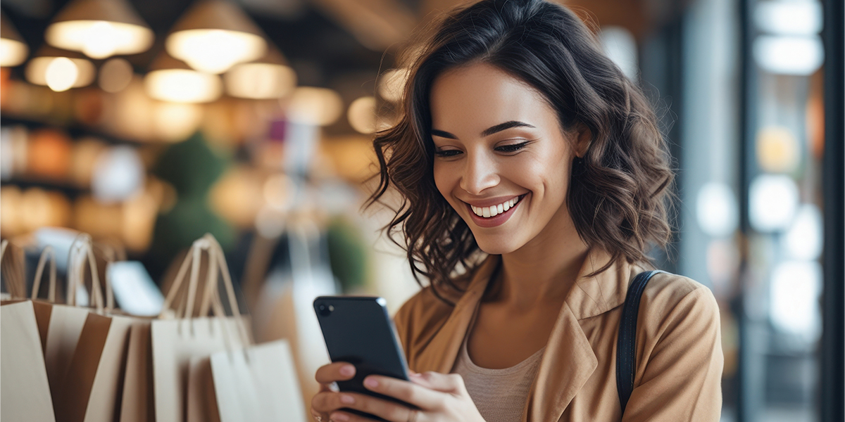 Happy customer banking with Edge Checking
